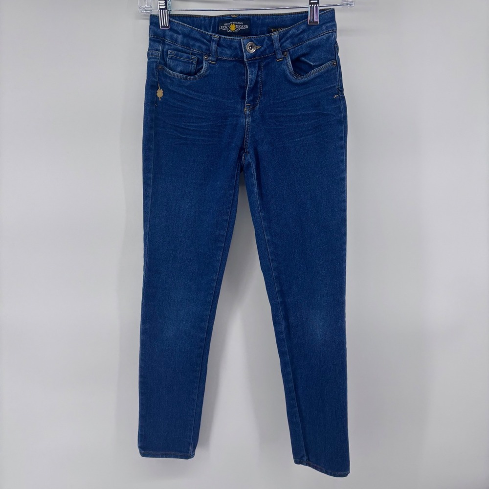 Lucky Brand Zoe Jegging Girls Size 12 Dark Wash Denim Pants Jeans Kids